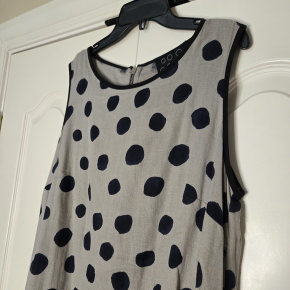 NY 77‎ Dress Polka Dot Sleeveless  Pockets Zipper  Size S/M Measured In Pics NWT - Picture 3 of 13